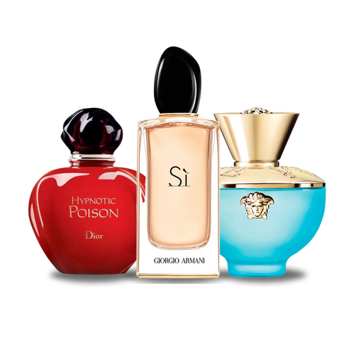 COMBINAISON DE 3 PARFUMS: HYPNOTIC POISON, SÌ, DYLAN TURQUOISE 100ML