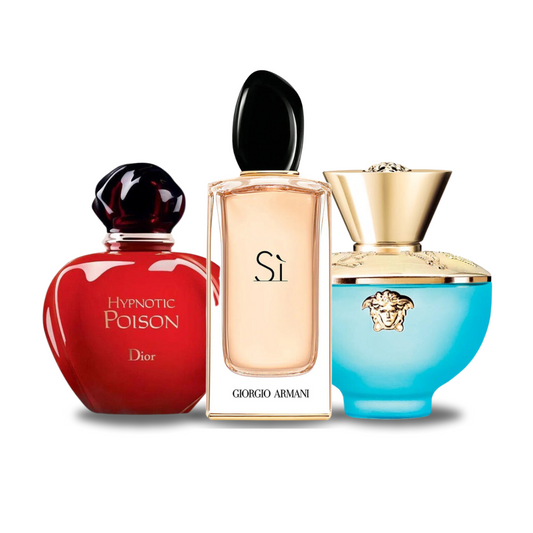 COMBINAISON DE 3 PARFUMS: HYPNOTIC POISON, SÌ, DYLAN TURQUOISE 100ML