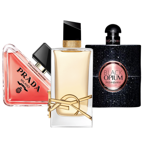 COMBINAISON DE 3 PARFUMS: PRADA PARADOXE, BLACK OPIUM , LIBRE 100ML
