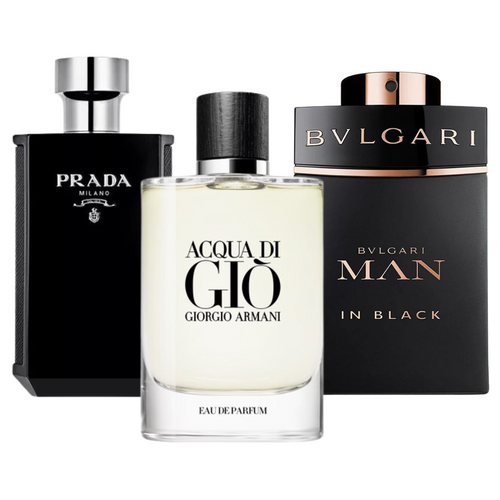 COMBINAISON DE 3 PARFUMS: THE SCENT, BOSS BOTTLED, PRADA INFINITE 100ML